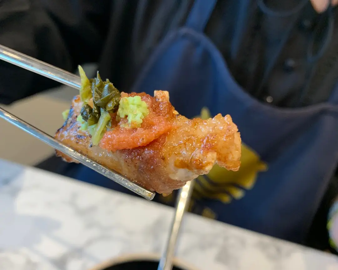 제주 숙성도 고기와 와사비